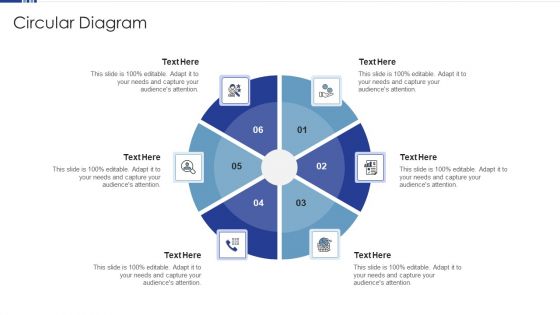 HR Software Solution Capital Funding Pitch Deck Circular Diagram Sample PDF