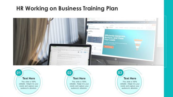 HR Working On Business Training Plan Ppt PowerPoint Presentation Sample PDF