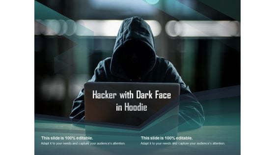 Hacker With Dark Face In Hoodie Ppt PowerPoint Presentation File Shapes