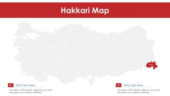 Hakkari Map PowerPoint Presentation PPT Template PDF