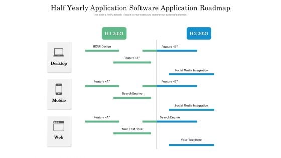 Half Yearly Application Software Application Roadmap Themes