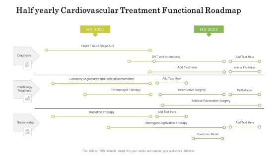 Half Yearly Cardiovascular Treatment Functional Roadmap Introduction