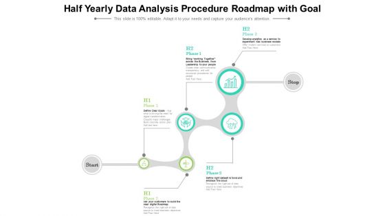 Half Yearly Data Analysis Procedure Roadmap With Goal Summary