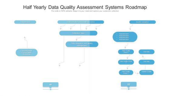 Half Yearly Data Quality Assessment Systems Roadmap Diagrams