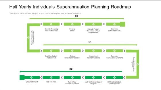 Half Yearly Individuals Superannuation Planning Roadmap Portrait Half Yearly Individuals Superannuation Planning Roadmap Portrait