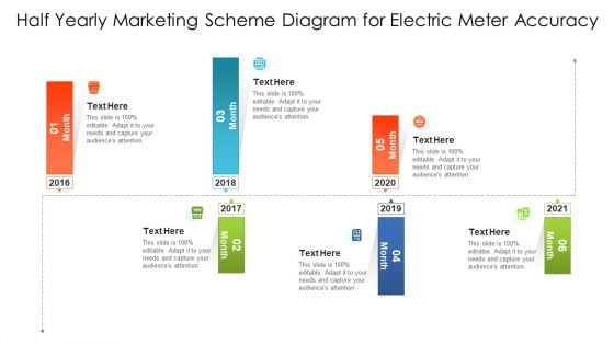 Half Yearly Marketing Scheme Diagram For Electric Meter Accuracy Ppt PowerPoint Presentation Gallery Maker PDF