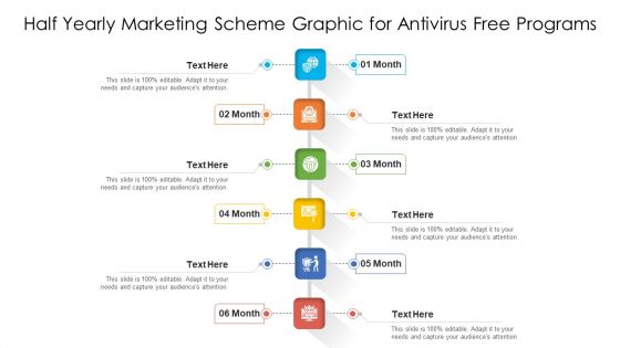 Half Yearly Marketing Scheme Graphic For Antivirus Free Programs Ppt PowerPoint Presentation File Clipart Images PDF