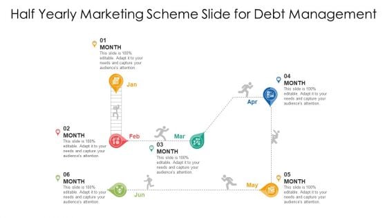 Half Yearly Marketing Scheme Slide For Debt Management Ppt PowerPoint Presentation Gallery Images PDF