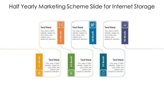 Half Yearly Marketing Scheme Slide For Internet Storage Ppt PowerPoint Presentation File Vector PDF