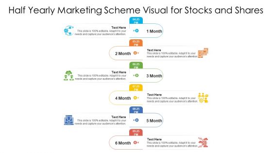 Half Yearly Marketing Scheme Visual For Stocks And Shares Ppt PowerPoint Presentation File Background PDF