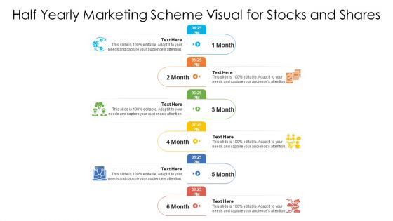 Half Yearly Marketing Scheme Visual For Stocks And Shares Ppt PowerPoint Presentation File Background PDF Half Yearly Marketing Scheme Visual For Stocks And Shares Ppt PowerPoint Presentation File Background PDF