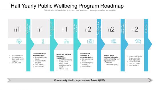 Half Yearly Public Wellbeing Program Roadmap Formats