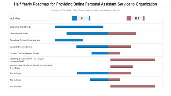 Half Yearly Roadmap For Providing Online Personal Assistant Service To Organization Rules