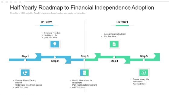 Half Yearly Roadmap To Financial Independence Adoption Mockup Half Yearly Roadmap To Financial Independence Adoption Mockup