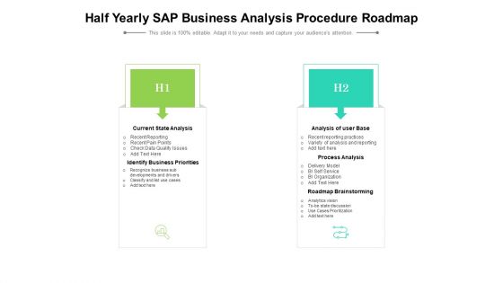 Half Yearly SAP Business Analysis Procedure Roadmap Microsoft