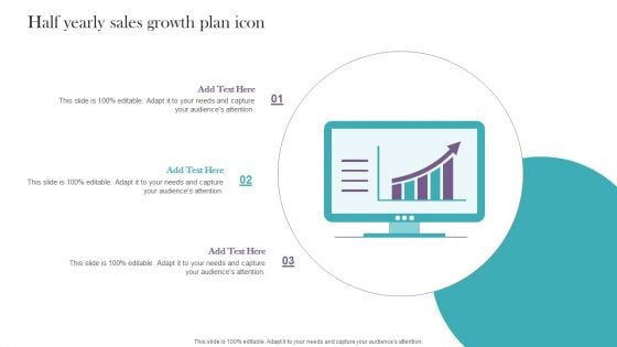 Half Yearly Sales Growth Plan Icon Microsoft PDF