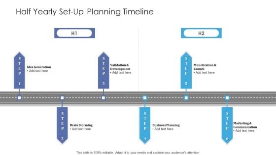 Half Yearly Set Up Planning Timeline Ideas