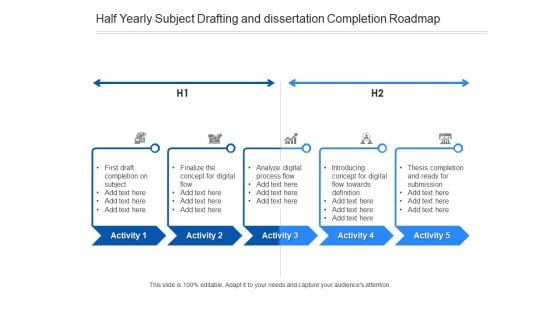 Half Yearly Subject Drafting And Dissertation Completion Roadmap Demonstration