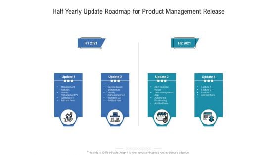 Half Yearly Update Roadmap For Product Management Release Designs Half Yearly Update Roadmap For Product Management Release Designs