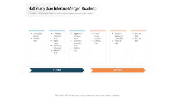 Half Yearly User Interface Merger Roadmap Inspiration