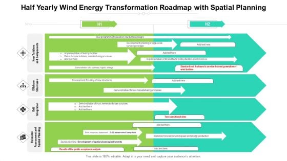 Half Yearly Wind Energy Transformation Roadmap With Spatial Planning Themes Half Yearly Wind Energy Transformation Roadmap With Spatial Planning Themes