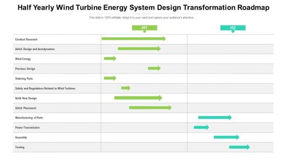 Half Yearly Wind Turbine Energy System Design Transformation Roadmap Clipart Half Yearly Wind Turbine Energy System Design Transformation Roadmap Clipart