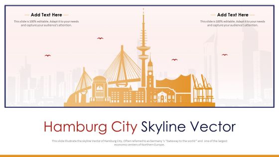 Hamburg City Skyline Vector PowerPoint Presentation PPT Template PDF