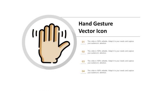 Hand Gesture Vector Icon Ppt PowerPoint Presentation Icon Clipart