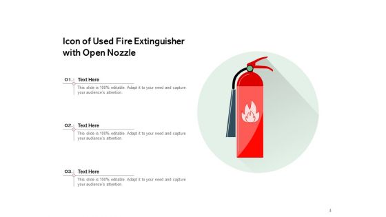 Hand Held Extinguisher Red Fire Extinguisher Open Nozzle Ppt PowerPoint Presentation Complete Deck