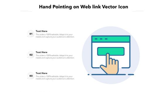 Hand Pointing On Web Link Vector Icon Ppt PowerPoint Presentation Professional Graphic Images PDF