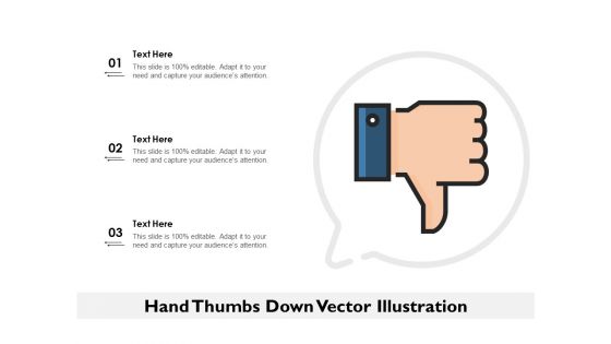 Hand Thumbs Down Vector Illustration Ppt PowerPoint Presentation Summary Images PDF