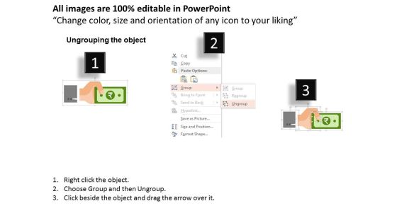 Hand With Rupee Currency Note Powerpoint Templates Slide02