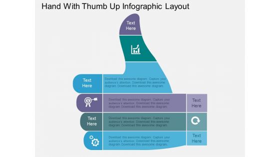 Hand With Thumb Up Infographic Layout Powerpoint Templates