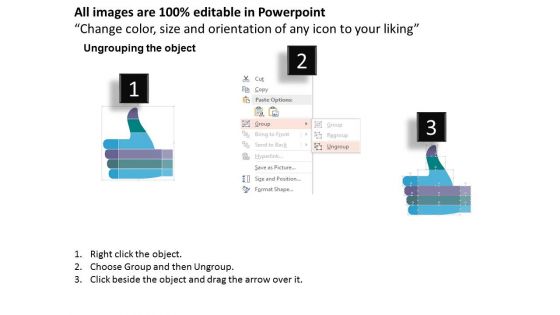 Hand With Thumb Up Infographic Layout Powerpoint Templates