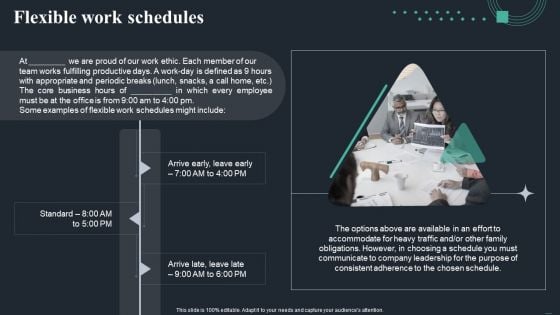 Handbook For Corporate Staff Flexible Work Schedules Ppt PowerPoint Presentation Gallery Infographics PDF Handbook For Corporate Staff Flexible Work Schedules Ppt PowerPoint Presentation Gallery Infographics PDF