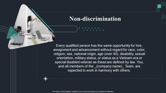 Handbook For Corporate Staff Non Discrimination Ppt PowerPoint Presentation File Format PDF Handbook For Corporate Staff Non Discrimination Ppt PowerPoint Presentation File Format PDF