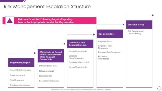 Handle Project Escalations Risk Management Escalation Structure Ppt Icon Example Introduction PDF