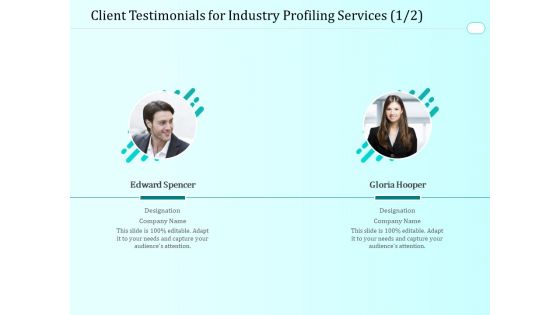 Handling Industry Analysis Client Testimonials For Industry Profiling Services Microsoft PDF