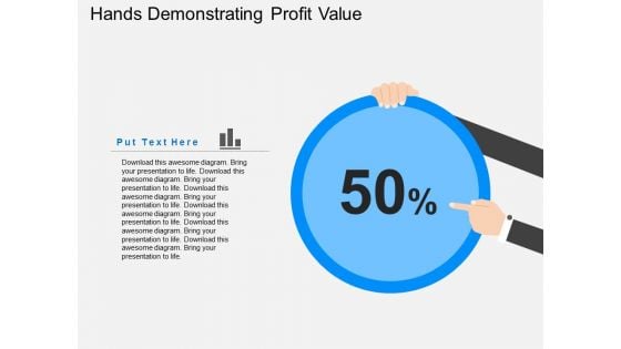 Hands Demonstrating Profit Value Powerpoint Templates
