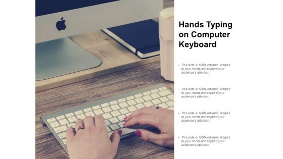 Hands Typing On Computer Keyboard Ppt PowerPoint Presentation Ideas Samples