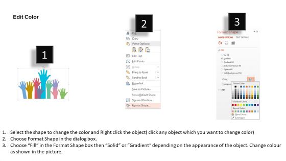 Hands With Communication Icons Powerpoint Templates