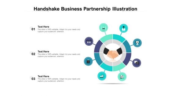 Handshake Business Partnership Illustration Ppt PowerPoint Presentation Model Background PDF