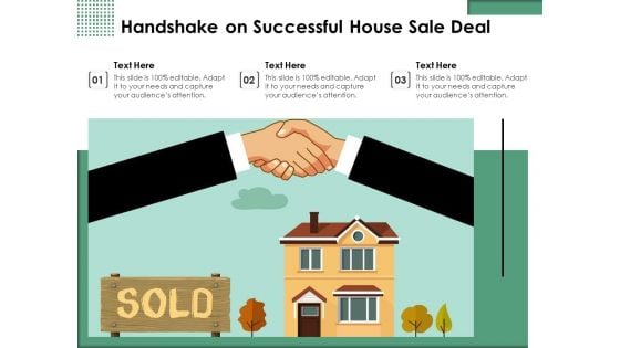 Handshake On Successful House Sale Deal Ppt PowerPoint Presentation File Formats PDF