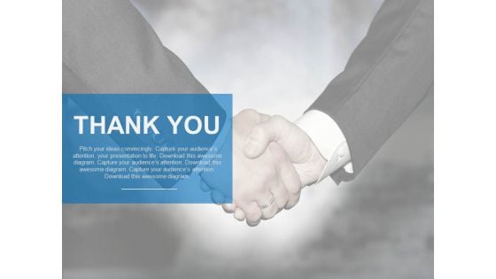 Handshake Thank You Slide For Business Powerpoint Slides