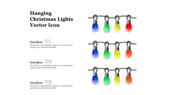 Hanging Christmas Lights Vector Icon Ppt PowerPoint Presentation Icon Layouts PDF