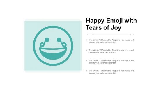 Happy Emoji With Tears Of Joy Ppt PowerPoint Presentation Styles Background Images