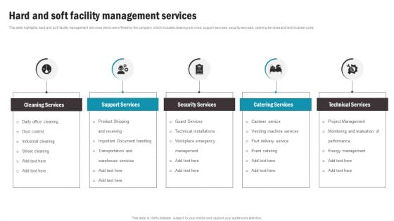 Hard And Soft Facility Management Services Graphics PDF