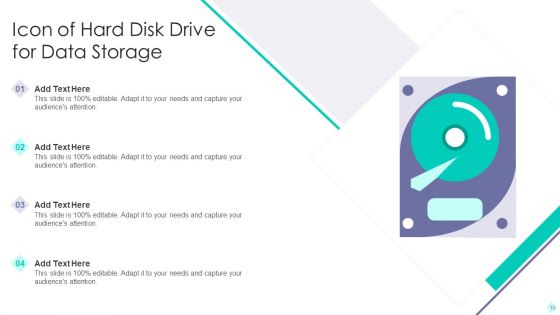 Hard Disk Drive Icon Ppt PowerPoint Presentation Complete With Slides