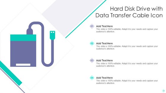 Hard Disk Drive Icon Ppt PowerPoint Presentation Complete With Slides