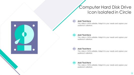 Hard Disk Drive Icon Ppt PowerPoint Presentation Complete With Slides